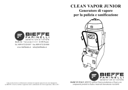 clean vapor junior - produzione e vendita generatori di vapore