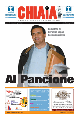 Al Pancione - Chiaia Magazine