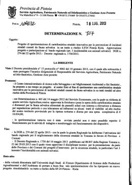 determinazione n. 107 - Provincia di Pistoia