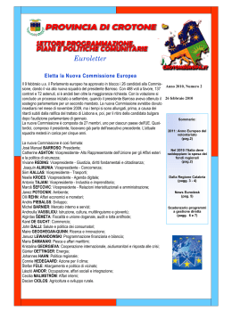 Euroletter n.2 del 26 febbraio 2010