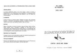 un luogo un progetto 2001-2002 centro ideazione donna