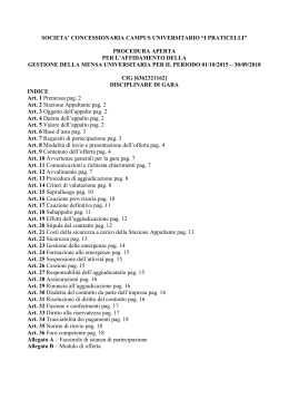 Disciplinare di gara