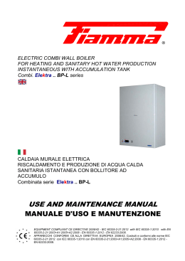 Elektra BP-L 014 manuale d`istruzioni e uso GB-IT