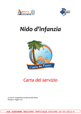 Carta del Servizio - pdf - Direzione regionale Emilia Romagna