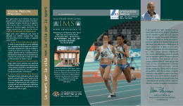 visualizza brochure  - Istituto di Medicina dello Sport di Roma