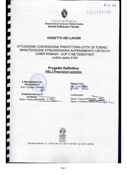 PSC 2 Prescrizioni operative