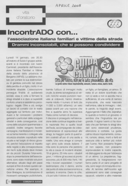 Vita D`Oratorio - Associazione Italiana Familiari e Vittime della