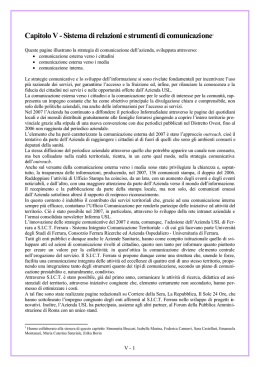 Sistemi di relazione e strumenti di comunicazione