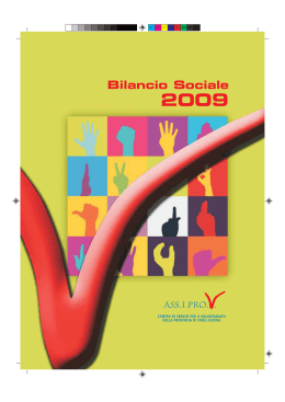 Bilancio sociale 2009 - Ass.I.Pro.V. Centro Servizi per il Volontariato