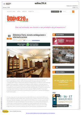Biblioteca Florio, iniziata catalogazione e informatizzazione | Udine 20