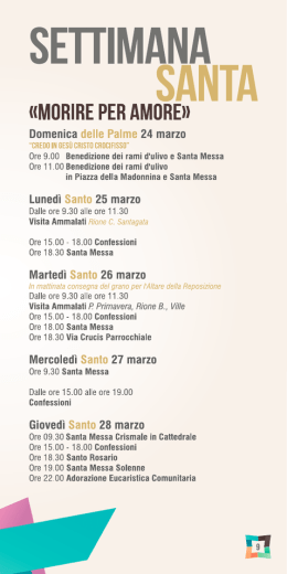 opuscolo pasqua 2013 - Parrocchia Sacro Cuore