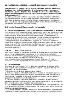 la valutazione scolastica_state of art