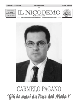 N. 88 - 28 Maggio 2000 - Associazione "Tutela della Salute dei