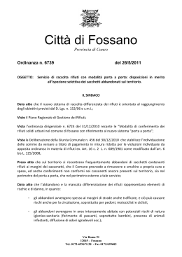 Ordinanza n. 6739 - Comune di Fossano