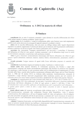 Scarica l`allegato - Comune di Capistrello