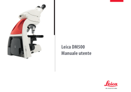 Leica DM500 Manuale utente