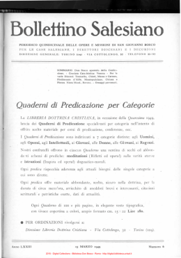 Bollettino Salesiano - Biblioteca Don Bosco