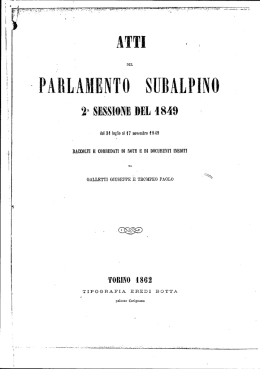 Indice dell`Attivit&agrave; Parlamentare