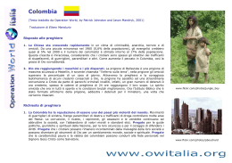 Colombia OWI - Operation World Italia