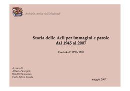 Decennio 1955 - 1965 - Fondazione La Sorgente