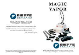 Libretto Magic Vapor - produzione e vendita generatori di vapore