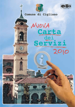 Carta dei servizi anno 2010