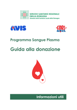 Guida alla donazione - AUSL Romagna