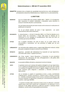 Scarica il documento - Parco Nazionale d`Abruzzo Lazio e Molise