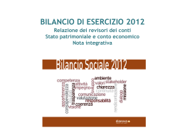 Bilancio di esercizio 2012