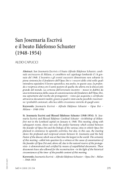 San Josemaría Escrivá e il beato Ildefonso Schuster (1948