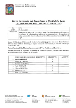 Delibera del Consiglio Direttivo n. 55/15