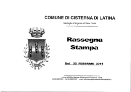 Stamp&agrave; - Comune di Cisterna di Latina