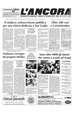 Numero 34 - L`ANCORA edicola