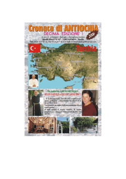Cronaca 2006 - Anadolu Katolik Kilisesi
