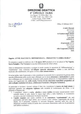 direzione didattica 4&deg; circolo olbia - Direzione Didattica IV Circolo di