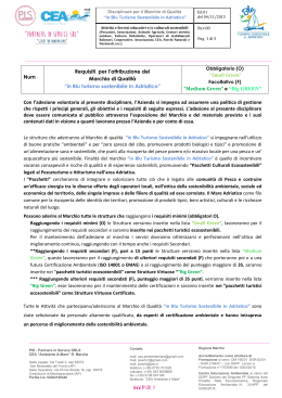 Con l`adesione volontaria al presente disciplinare, l`Azienda si