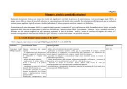 Minacce, rischi e possibili soluzioni