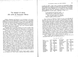 Tre maestri di danza alla corte di Francesco Sterza