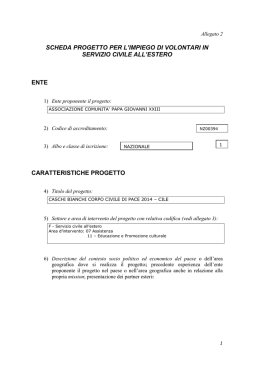 Scarica progetto completo - Servizio Obiezione e Pace