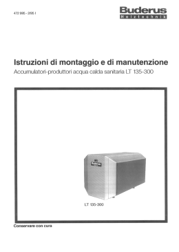 99999999. Buderus Istruzioni di montaggio e di manutenzione