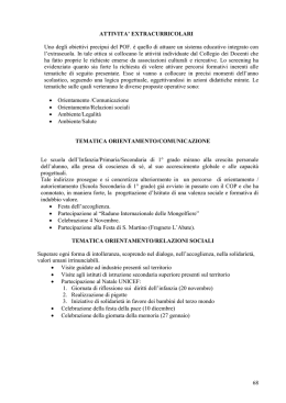 A.S. 2012/2013 POF - Parte II - Extracurricolo - Attività