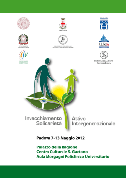 Invecchiamento Solidariet&agrave; Attivo Intergenerazionale