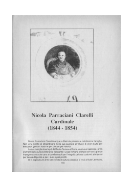 Nicola Parraciani Clarelli Cardinale (1844 • 1854)