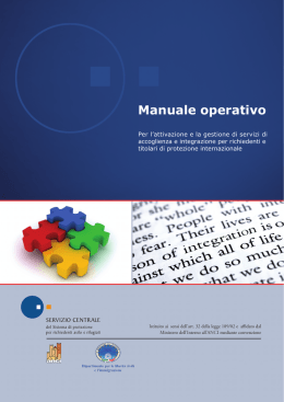 Manuale operativo - Progetto Melting Pot Europa