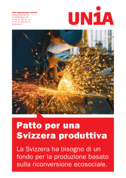Opuscolo &laquo;Patto per una Svizzera produttiva