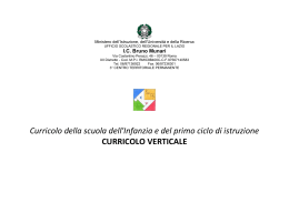 curricolo verticale