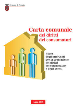 Piano diritti consumatori e utenti 2009