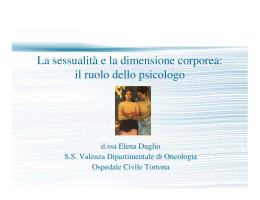 La sessualità e la dimensione corporea: il ruolo dello psicologo