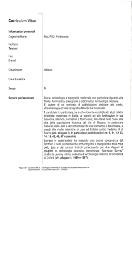 Maurici Ferdinando - Regione Siciliana