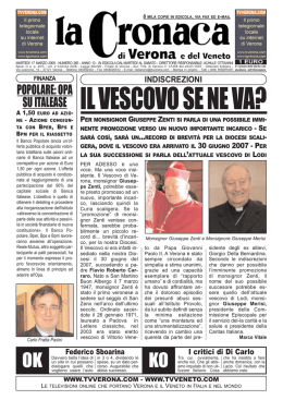 il vescovo se ne va?